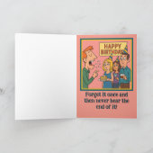 🎂 "Vergeet het een keer" Bedankkaart (Binnen)