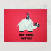 Vergeet het feest niet! uitnodiging briefkaart (Voorkant)