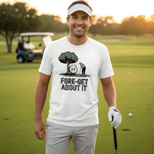 Vergeet het maar – Grappig Golfbal Design T-shirt