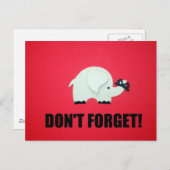 Vergeet het niet! briefkaart (Voorkant / Achterkant)