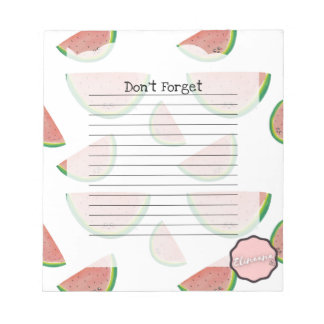 Vergeet het niet, Kawaii Watermelon Notitieblok