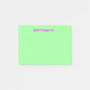 "Vergeet het niet" na het bericht Post-it® Notes