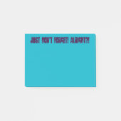 Vergeet het niet! Post it notes (Voorkant)