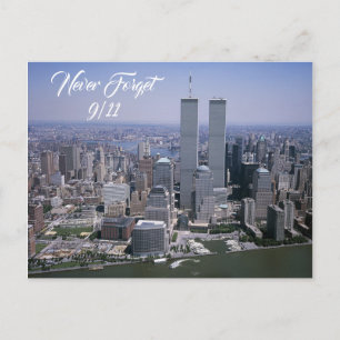 Vergeet het nooit, 11 september Twin Towers Herden Briefkaart