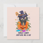 Vergeet het Snoep Geef me een kat - Heksenkat (Voorkant)
