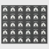 Vergeet het Snoep Geef me een kat Spooky Halloween Cadeaupapier (Vlak)