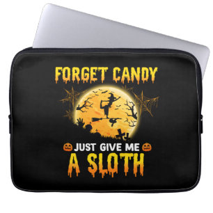 Vergeet het Snoep maar... geef me een mooie heks-c Laptop Sleeve