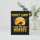 Vergeet het Snoep maar om mij paarden ideeën als p Briefkaart (Staand voorkant)