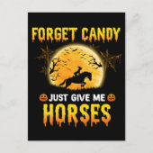Vergeet het Snoep maar om mij paarden ideeën als p Briefkaart (Voorkant)