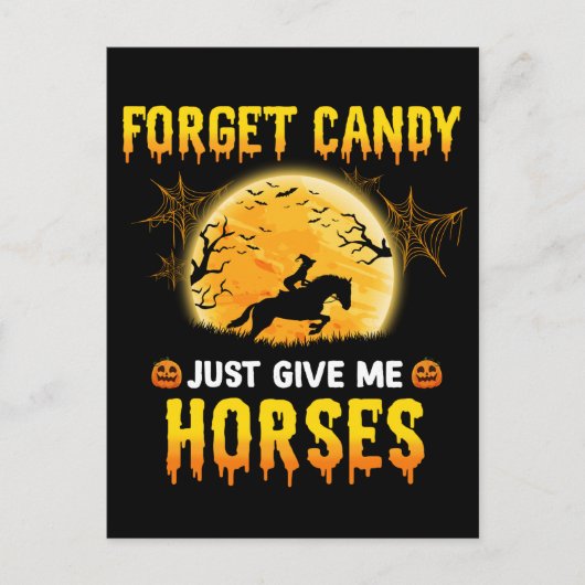 Vergeet het Snoep maar om mij paarden ideeën als p Briefkaart (Voorkant)