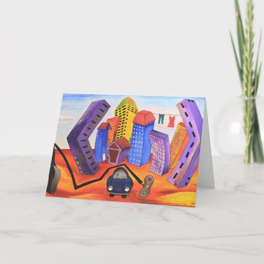 Vergeet het Wenskaart niet Kaart (Voorkant)