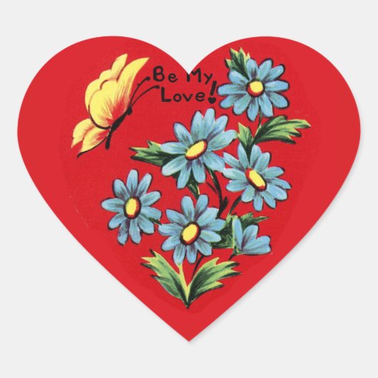 Vergeet-Ik-Niet Valentijn Hart Sticker (Voorkant)