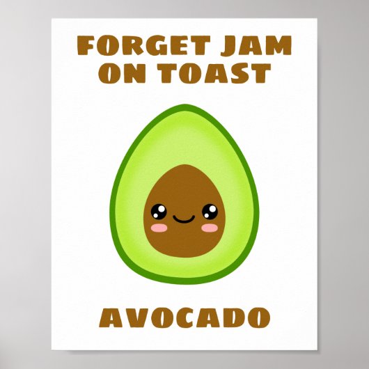 Vergeet Jam op Toast Poster (Voorkant)