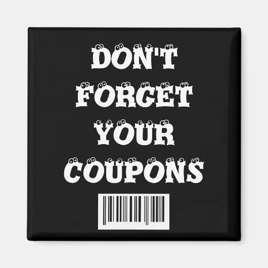 Vergeet je Coupons-vriend Magnet niet (Voorkant)
