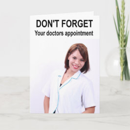 Vergeet je doktersafspraak niet. kaart