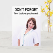 Vergeet je doktersafspraak niet. kaart (Gele Bloem)