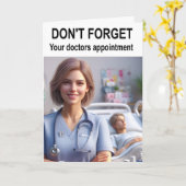 Vergeet je doktersafspraak niet. kaart (Gele Bloem)