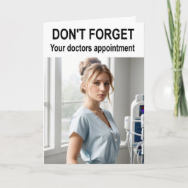Vergeet je doktersafspraak niet. kaart