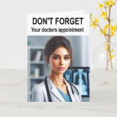 Vergeet je doktersafspraak niet. kaart (Gele Bloem)