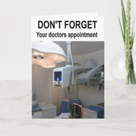Vergeet je doktersafspraak niet. kaart