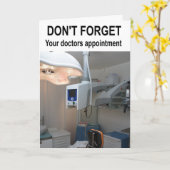 Vergeet je doktersafspraak niet. kaart (Gele Bloem)