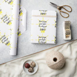 Vergeet je licht niet cadeaupapier