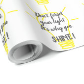 Vergeet je licht niet cadeaupapier (Rol Hoek)