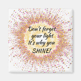 Vergeet je lichte Confetti niet Magneet