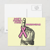 Vergeet je mammogram niet briefkaart (Voorkant / Achterkant)