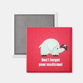 Vergeet je medicijn niet! magneet (Voorkant / Achterkant)