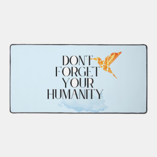 Vergeet je menselijkheid niet - Elegant goud neuri Bureaumat