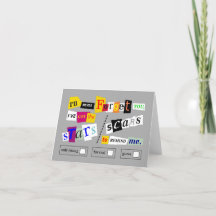 "Vergeet je niet" Wenskaart