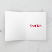 Vergeet je vrolijk kerstfeest te wensen? Knot me! Kaart (Binnen)