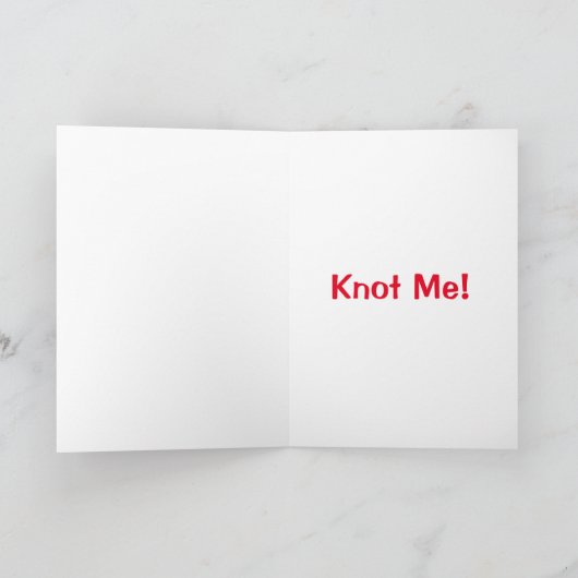 Vergeet je vrolijk kerstfeest te wensen? Knot me! Kaart (Binnen)