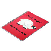 Vergeet je wachtwoord niet. notitieboek (Linkerzijde)