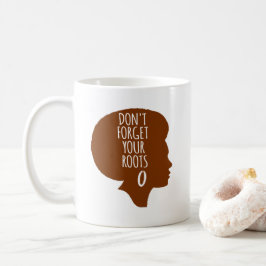 Vergeet je wortels niet-Afro-Amerikaans Koffiemok