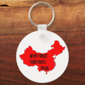 Vergeet je wortels nooit: China Sleutelhanger (Voorkant)