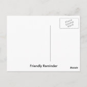 Vergeet je zonnebrandcrème Briefkaart niet (Achterkant)