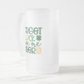 Vergeet Luck me te laten smaken. Matglas Bierpul (Voorkant links)