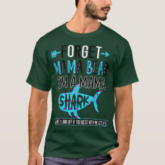 Vergeet mama Beer Ik ben mama Shark T-shirt