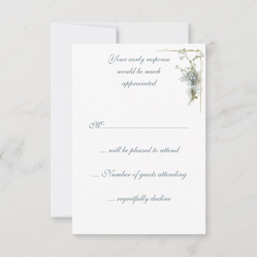  vergeet me dat ik RSVP opmerk (Achterkant)