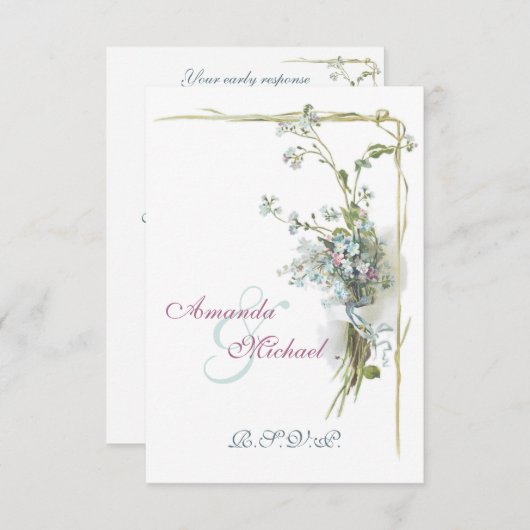  vergeet me dat ik RSVP opmerk (Voorkant / Achterkant)