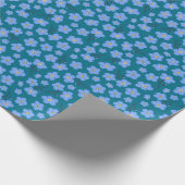 Vergeet me geen patroon cadeaupapier (Hoek)