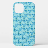 Vergeet me geen  patroon iPhone/iPad case (Achterkant)