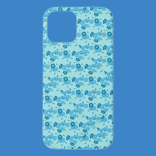 Vergeet me geen patroon iPhone/iPad case