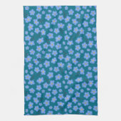 Vergeet me geen patroon theedoek (Verticaal)