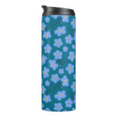 Vergeet me geen patroon thermosbeker (Geroteerd rechts)