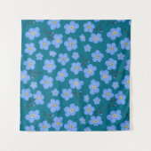 Vergeet me geen patroon wandkleed (Voorkant)