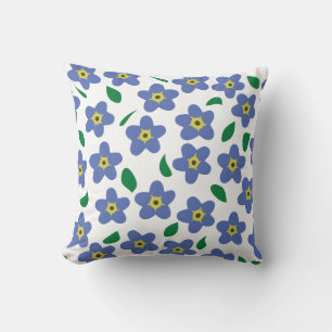 Vergeet me geen Sierkussen, Floral Pillow, Flowers Kussen
