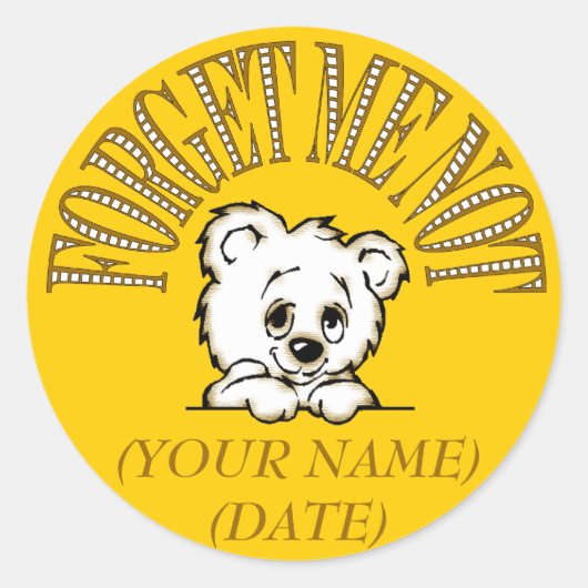 VERGEET ME, GEEN STICKERS (Voorkant)